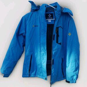 GEMYSE Women's Mountain Waterproof Ski Jacket Windproof Snow Coat With Hood- SM